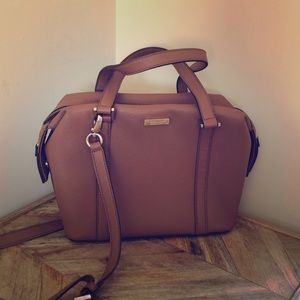 Kate Spade Cognac Brown Crossbody Satchel Purse